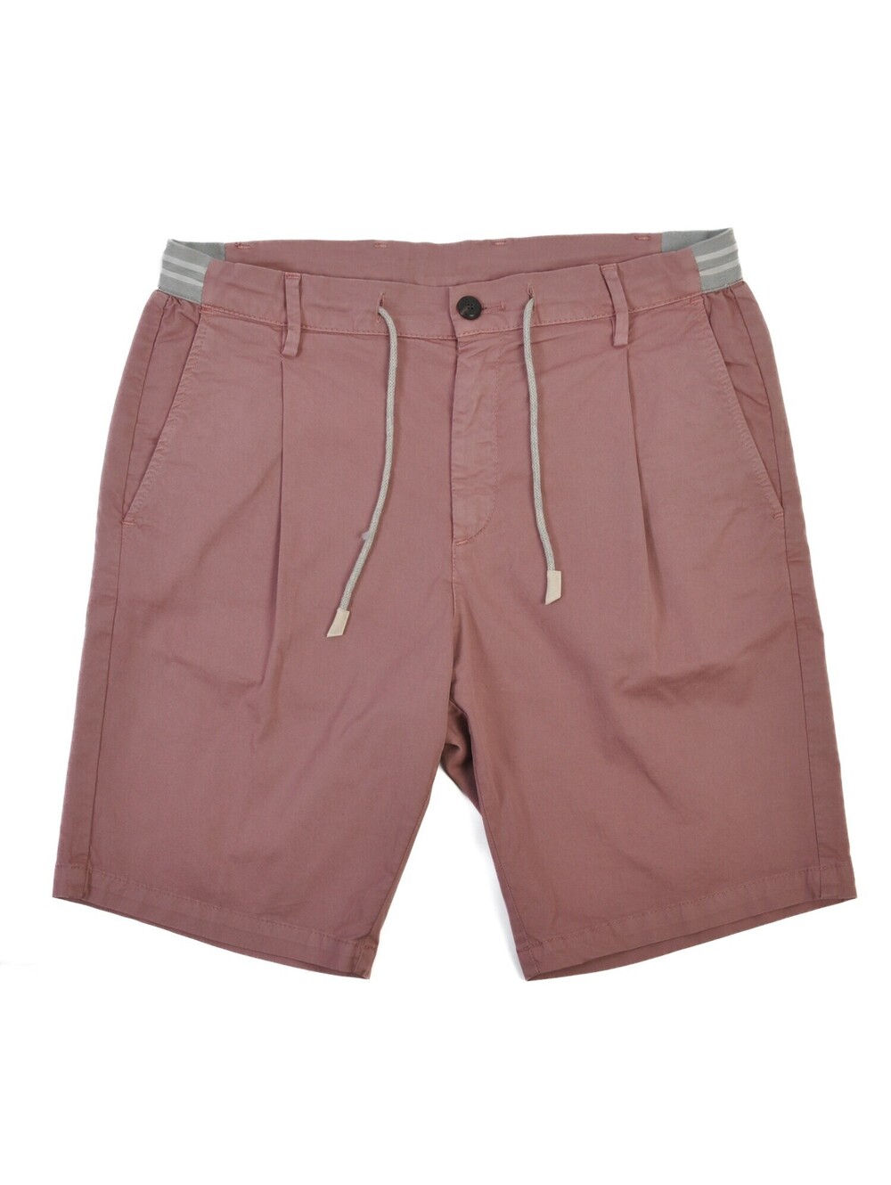 Eleventy Platinum Ash Pink Pleated Shorts 33 38978